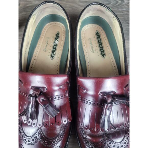 Florsheim 93038 Imperial Centennial Shoes,Wine,Long wingtip Oxford 9D COMFORTECH main image 6